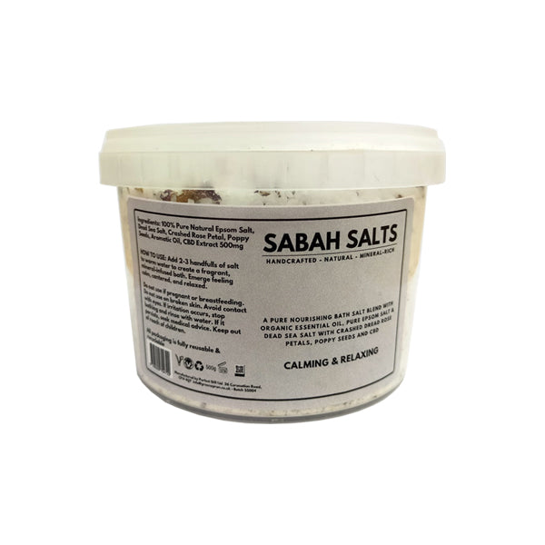 Sabah 500mg CBD Calming &amp; Relaxing Bath Salts