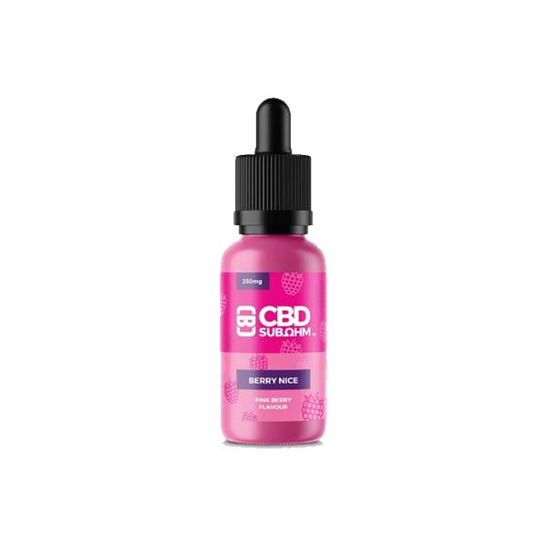 CBD Asylum 500mg CBD Sub Ohm Eliquid 25ml Shortfill (70VG/30PG)