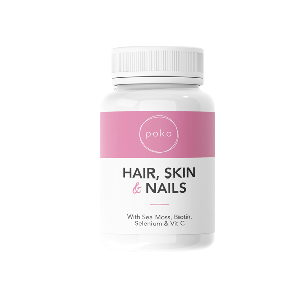 Poko Hair Skin &amp; Nails Supplement Capsules - 60 Caps