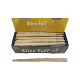 100 Alien Puff Black & Gold 1 1/4 Size Pre-Rolled Cones ( HP130 )