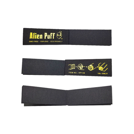 50 Alien Puff Black & Gold Filter Tips ( HP146 )