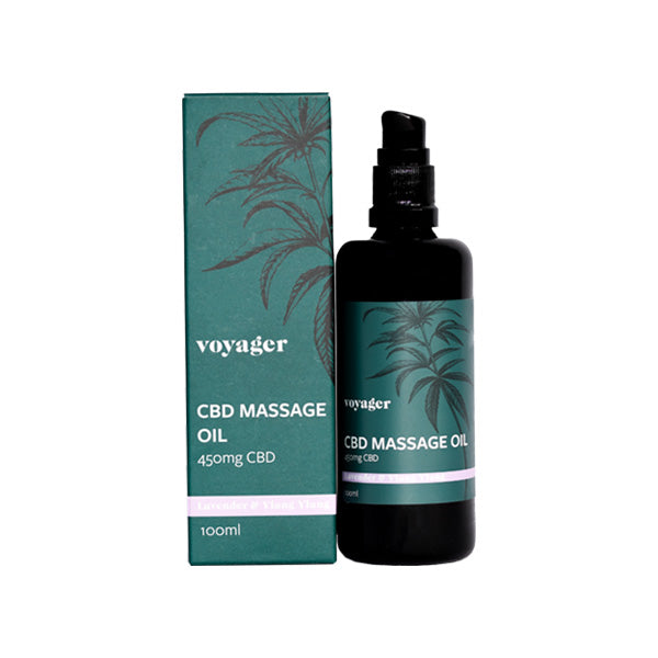 Voyager 450mg CBD Lavender &amp; Ylang Ylang Massage Oil - 100ml