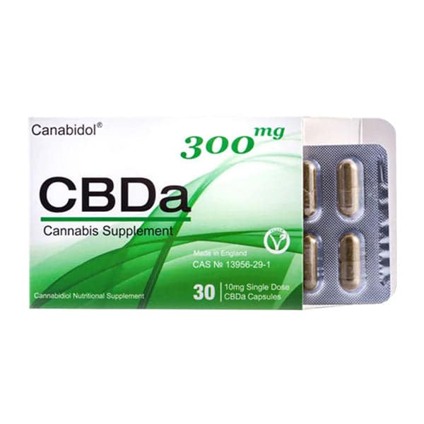 Canabidol 300mg CBDa Cannabis Capsules - 30 Caps