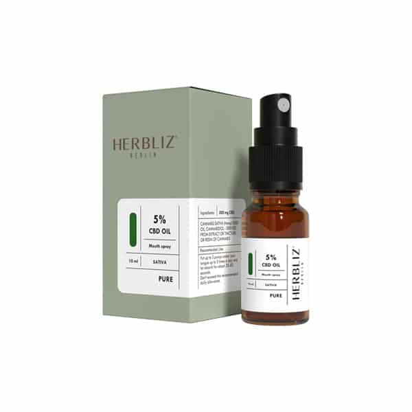 Herbliz 5% Pure CBD Mouth Spray - 10ml