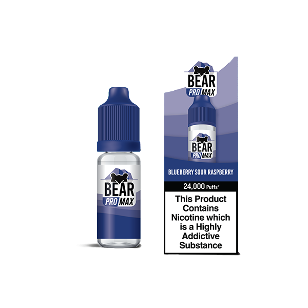 Bear Pro Max 75ml Shortfill includes 4X 20mg Salt Nic Shots