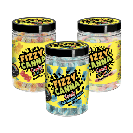 Fizzy Canna Candy 1600mg Cold Pressed CBD Gummies - 40 Pieces
