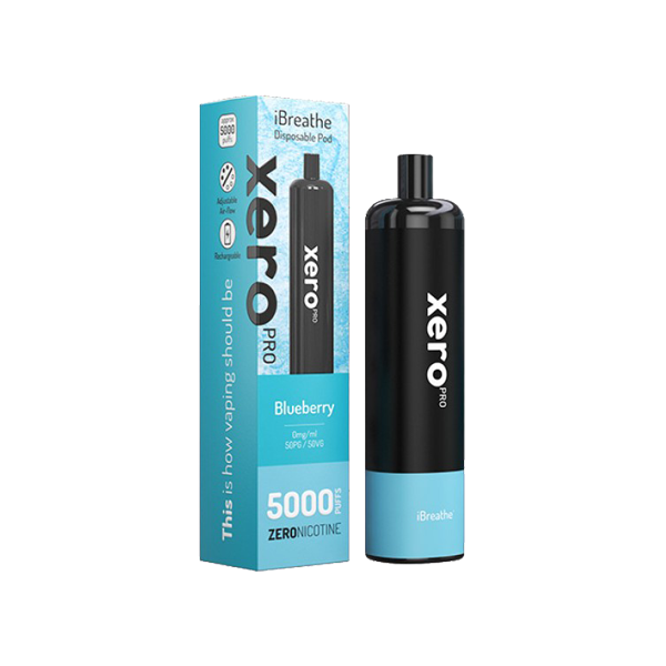 0mg iBreathe Xero Pro Disposable Vape Pod 5000 Puffs