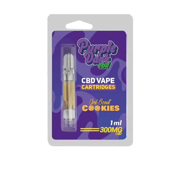 Purple Dabz CBD Vape Cartridges 300 &amp; 600 MG - Girl Scot Cookies (BUY 1 GET 1 FREE)