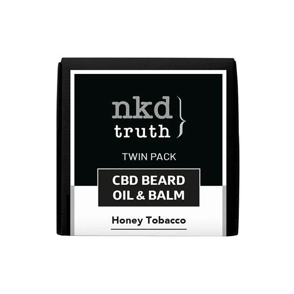 NKD 150mg CBD Twin Pack Honey Tobacco Beard Oil and balm (BUY 1 GET 1 FREE)