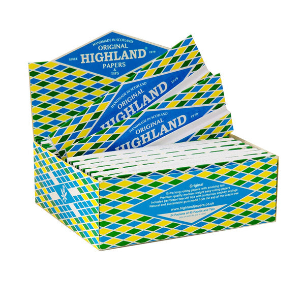 24 Highland Double Decadence King Size Rolling Papers & Tips