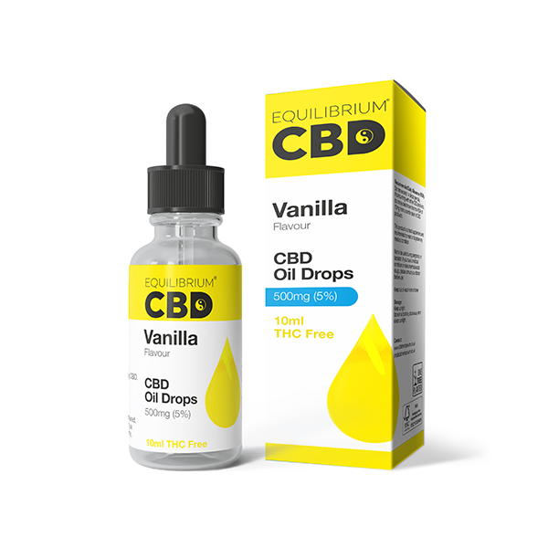 500mg Equilibrium CBD Oil 10ml - Vanilla Flavour